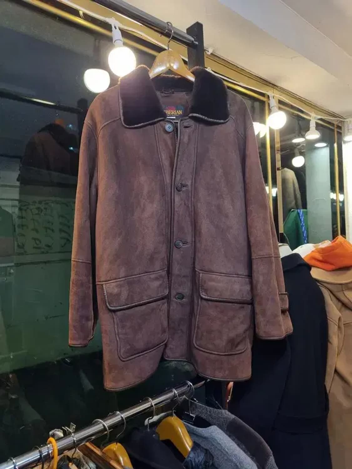 리얼레더 양가죽 양털 시어링 코트 L사이즈 상품이미지1