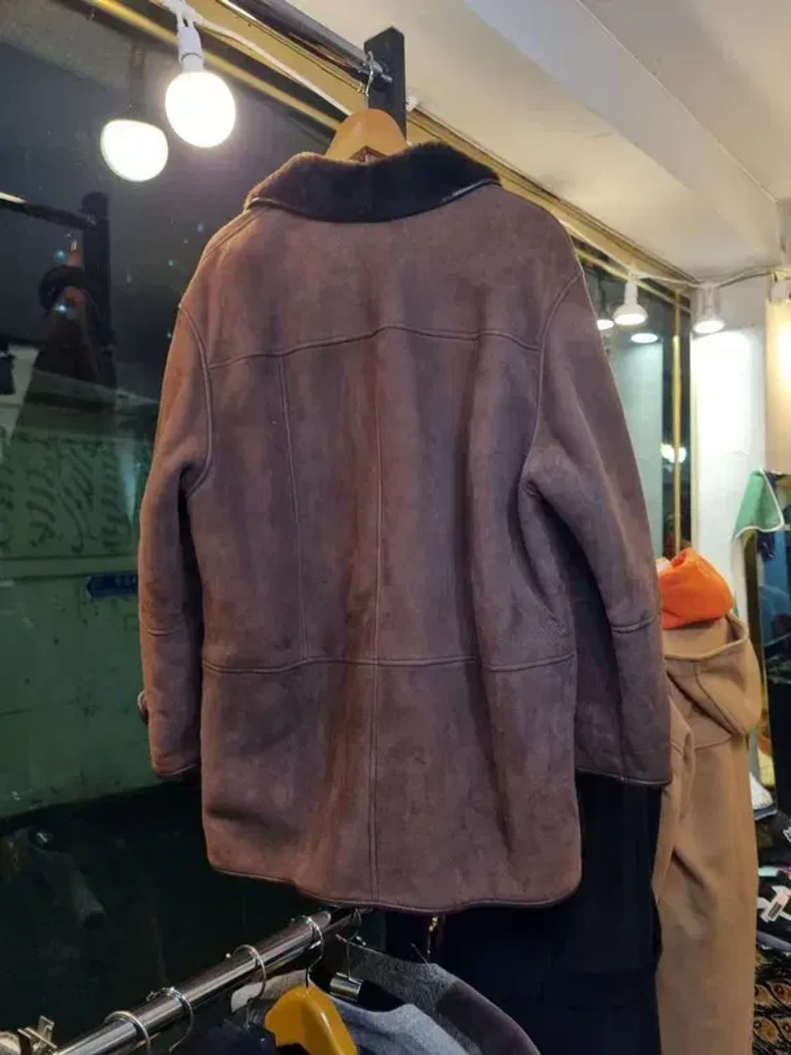 리얼레더 양가죽 양털 시어링 코트 L사이즈 상품이미지3