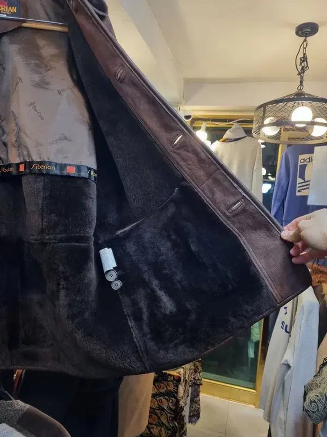 리얼레더 양가죽 양털 시어링 코트 L사이즈 상품이미지5
