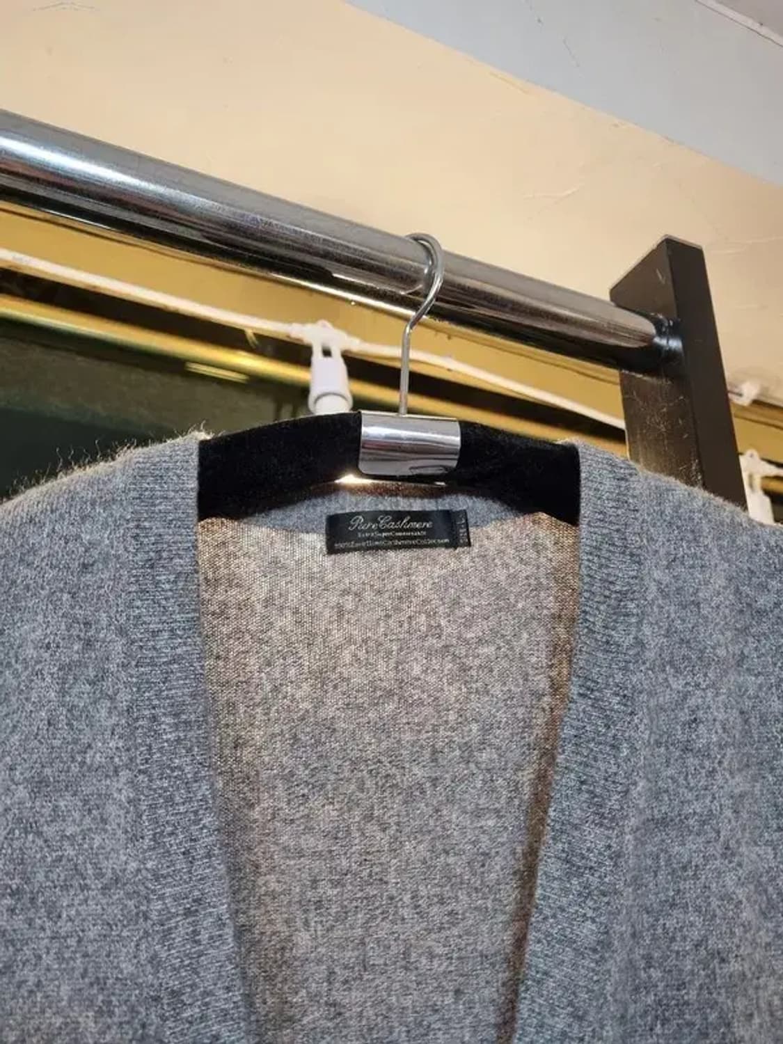 일판 재팬 빈티지 캐시미어 100% 니트 조끼 L사이즈 상품이미지6