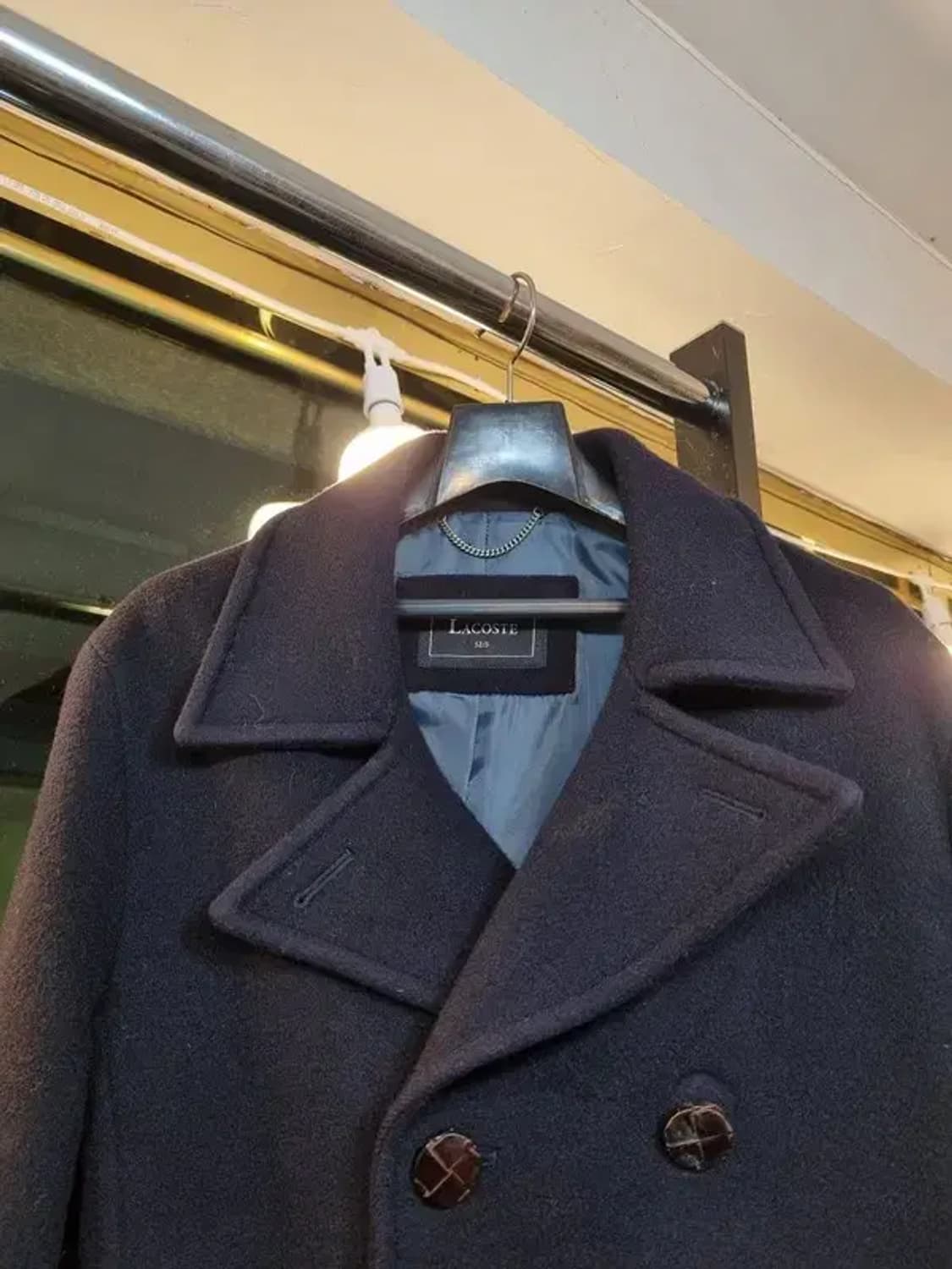 라코스테 울 혼방 더블 피코트 105사이즈 상품이미지4