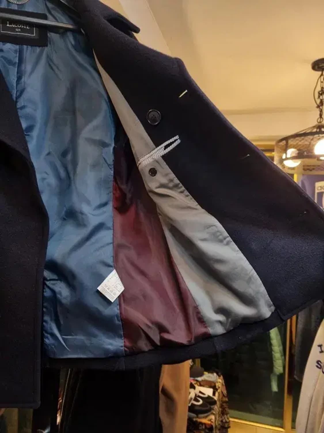 라코스테 울 혼방 더블 피코트 105사이즈 상품이미지7