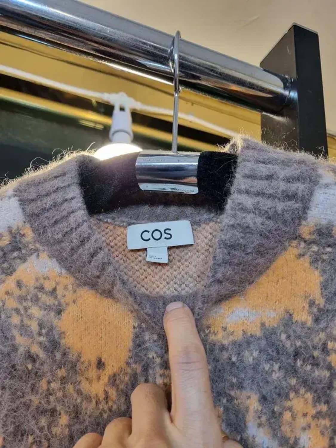 코스 실사이즈 M 알파카 울 혼방 니트 상품이미지5