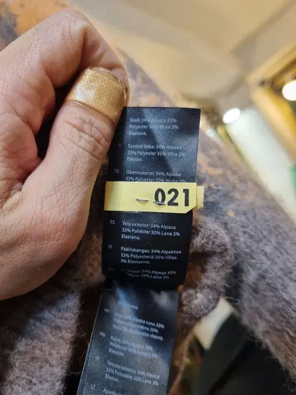 코스 실사이즈 M 알파카 울 혼방 니트 상품이미지6