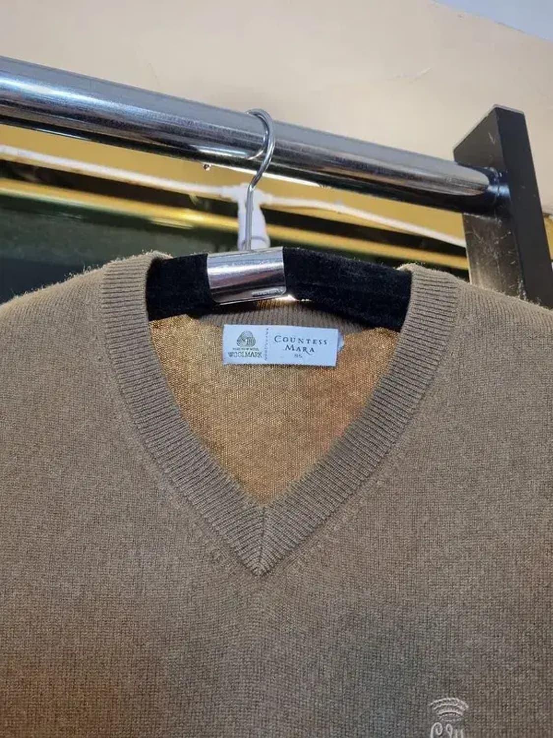 카운테스마라 *캐시미어 100%* 95사이즈 니트 조끼 상품이미지6