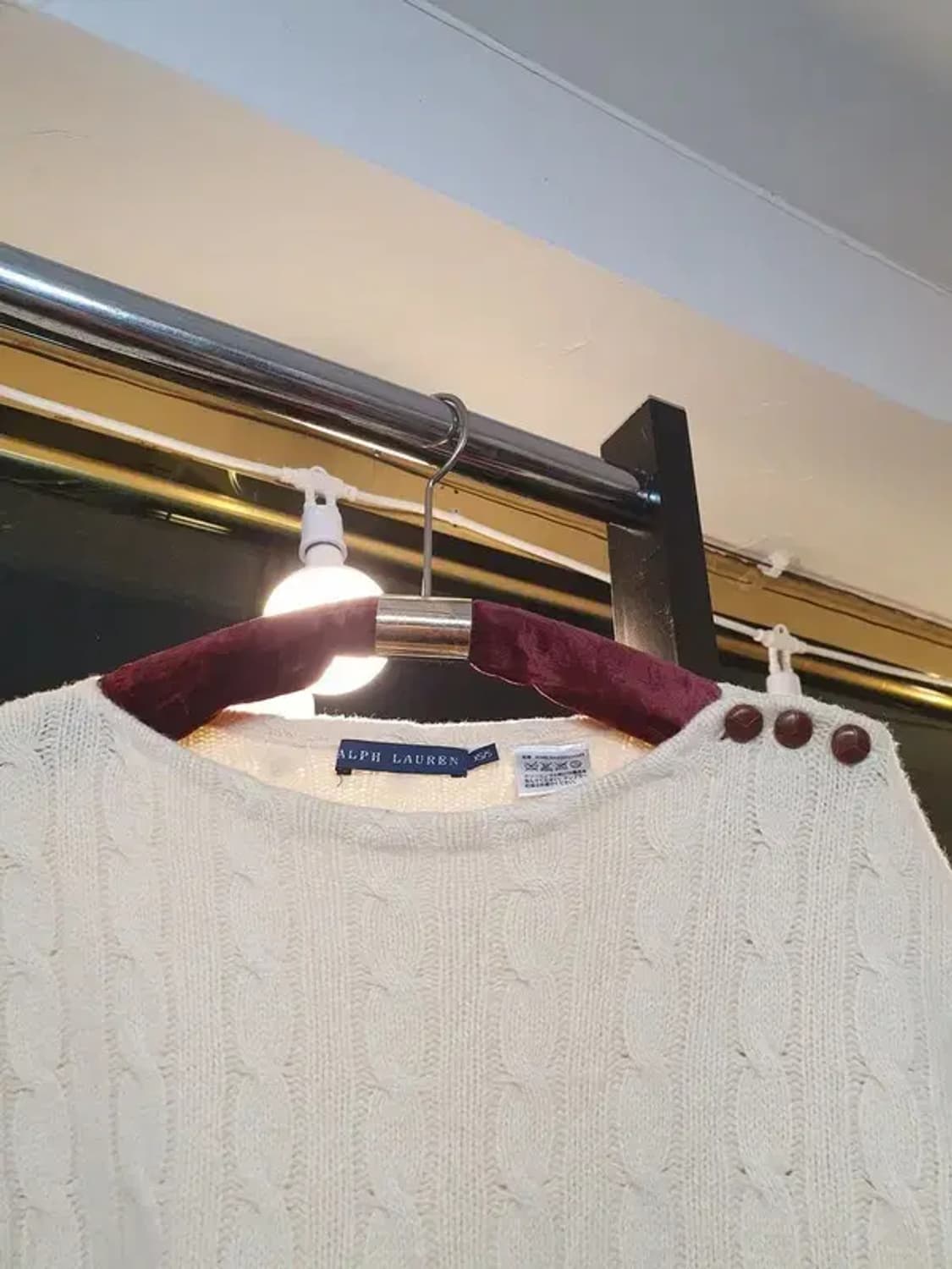 폴로랄프로렌 캐시미어 20% 울 혼방 케이프 망토 상품이미지4