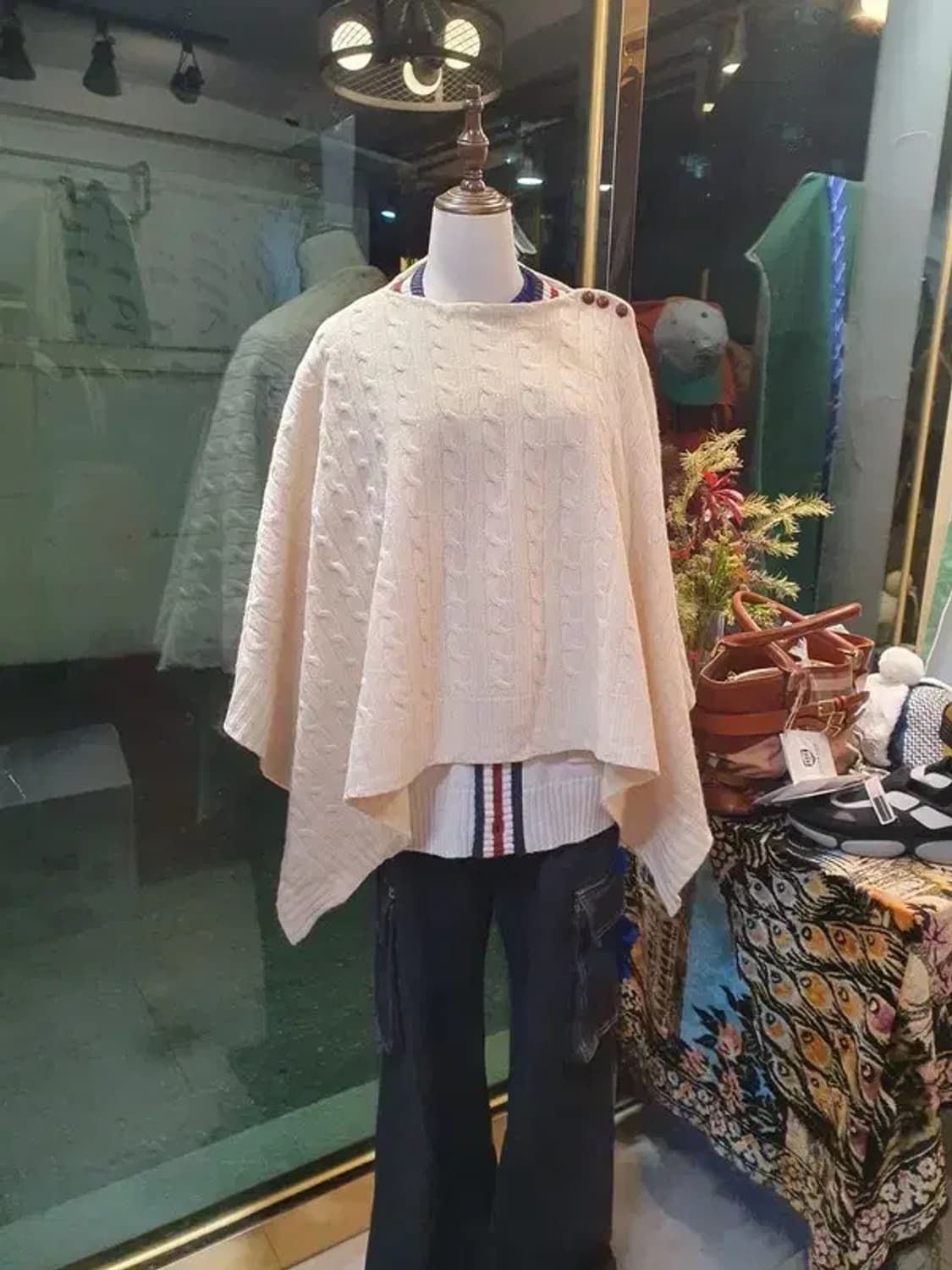 폴로랄프로렌 캐시미어 20% 울 혼방 케이프 망토 상품이미지7