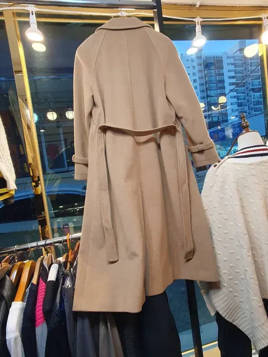 셀프리지 런던 캐시미어 75% 울 롱코트 14사이즈 상품이미지3