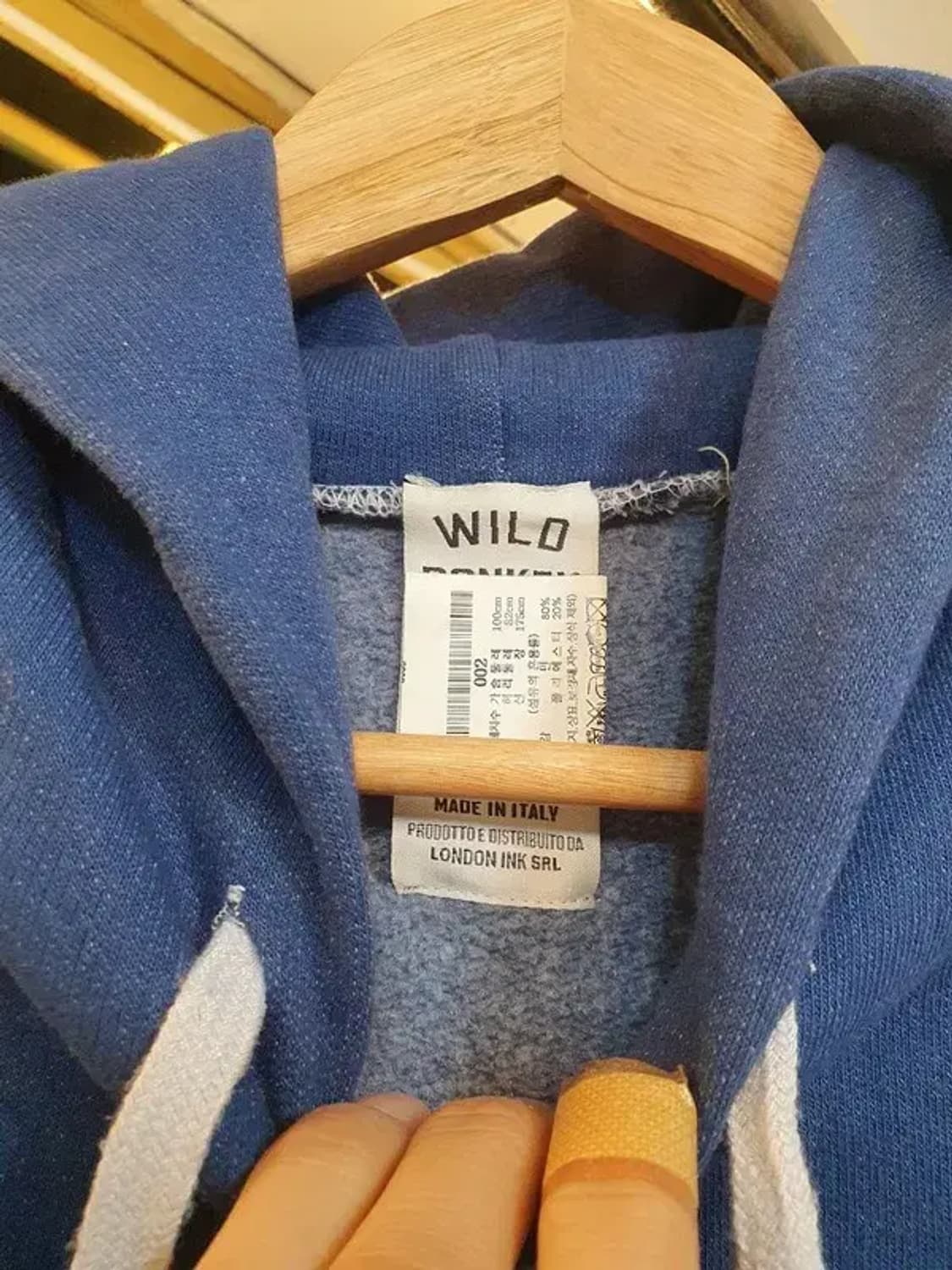 와일드동키 요크 레터링 후드티 100사이즈 상품이미지6