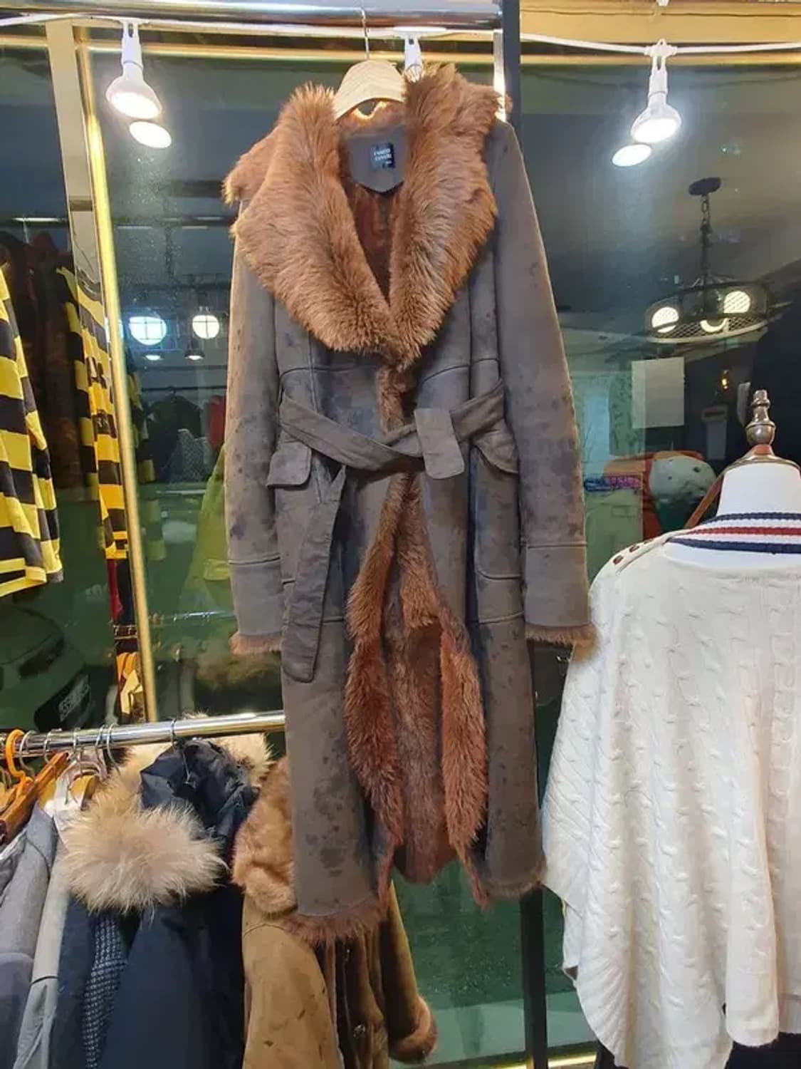 엔리코 코베리 Y2K 락시크 펑크 고스 양가죽 양털 무스탕 상품이미지1