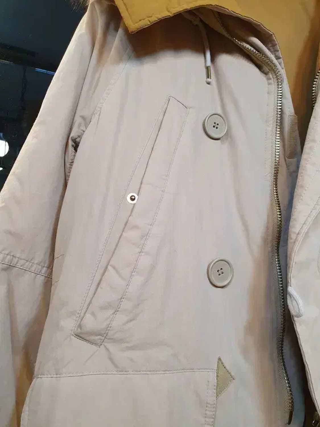 카이아크만 양면 오리털 덕다운 너구리털 패딩 실사이즈 M~L 상품이미지4