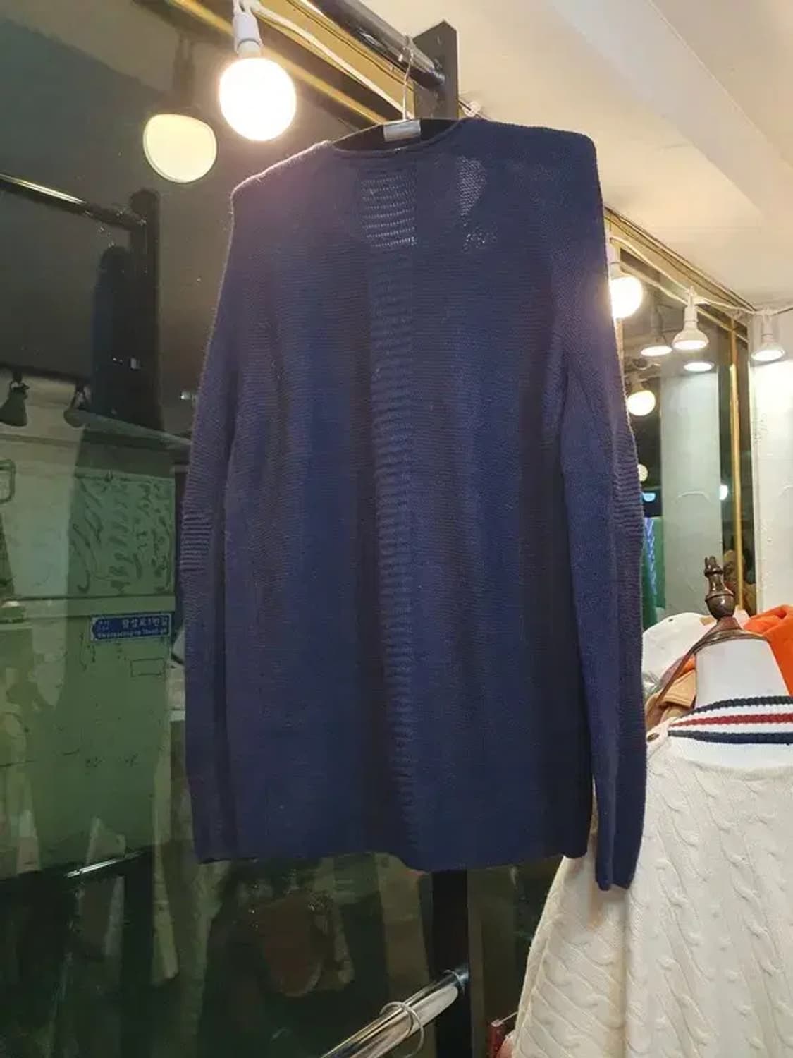 시스템 울 알파카 혼방 대장급 클래식 니트 100사이즈 상품이미지3