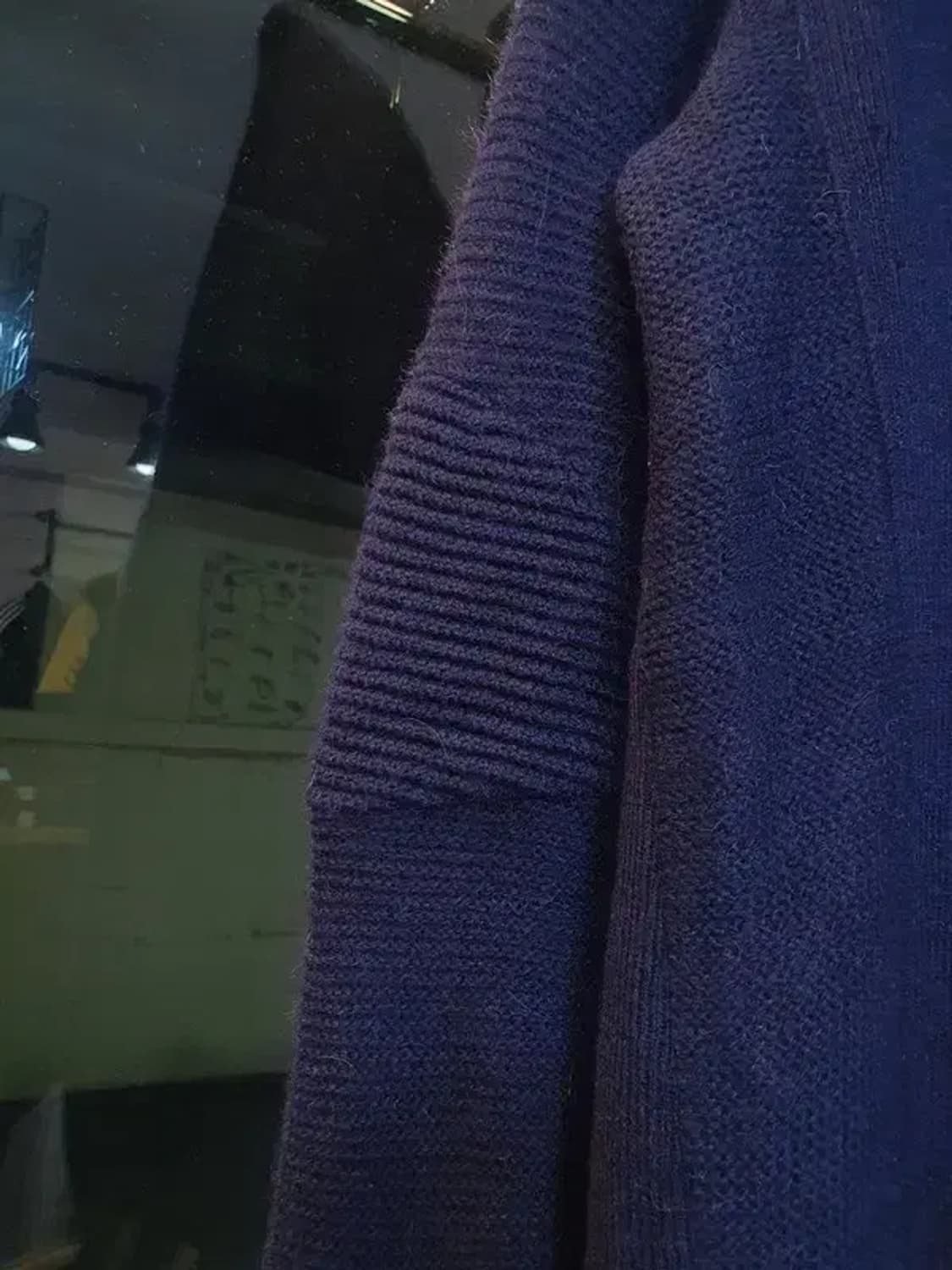 시스템 울 알파카 혼방 대장급 클래식 니트 100사이즈 상품이미지4