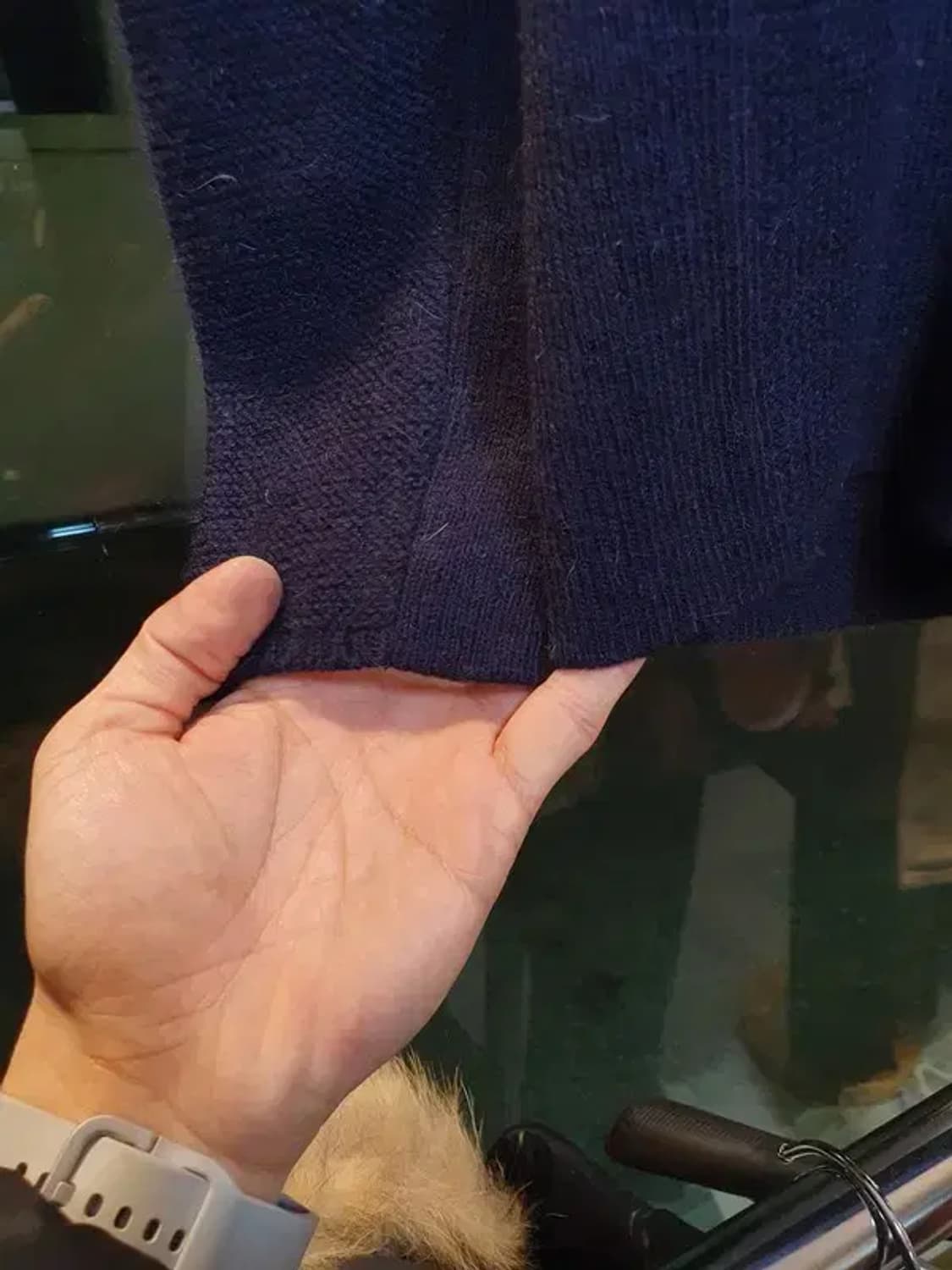 시스템 울 알파카 혼방 대장급 클래식 니트 100사이즈 상품이미지5