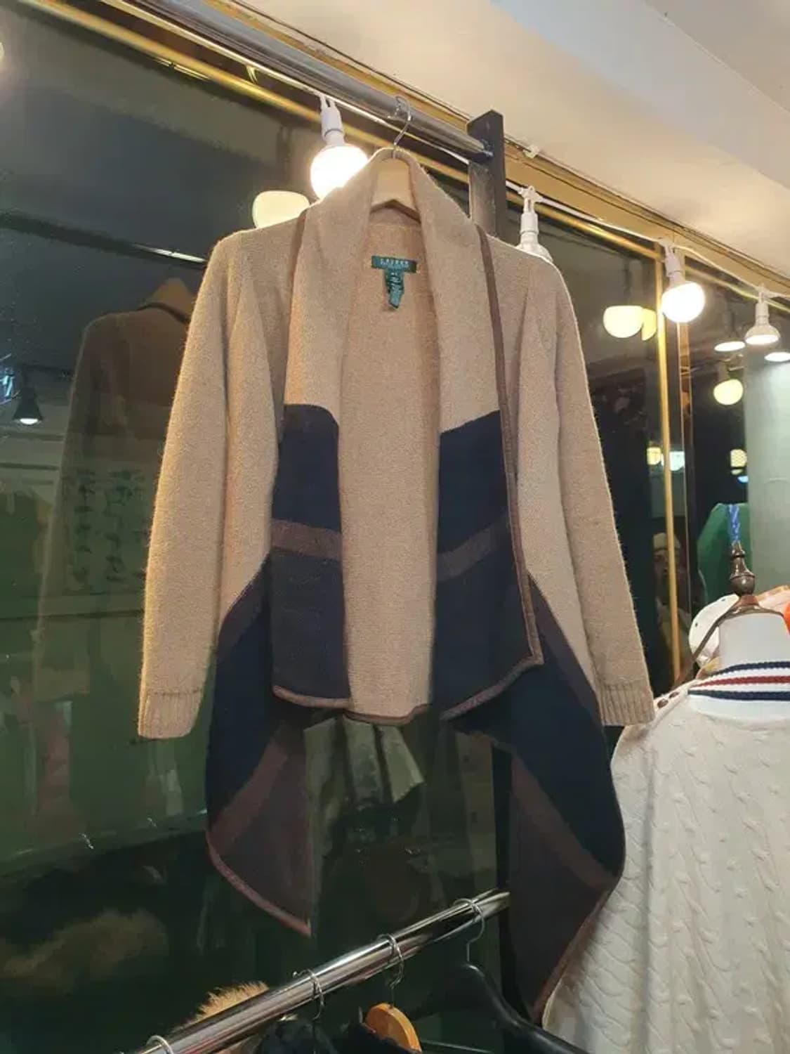 폴로 랄프로렌 울 앙고라 판초 망토 케이프 가디건 M/L사이즈 상품이미지1