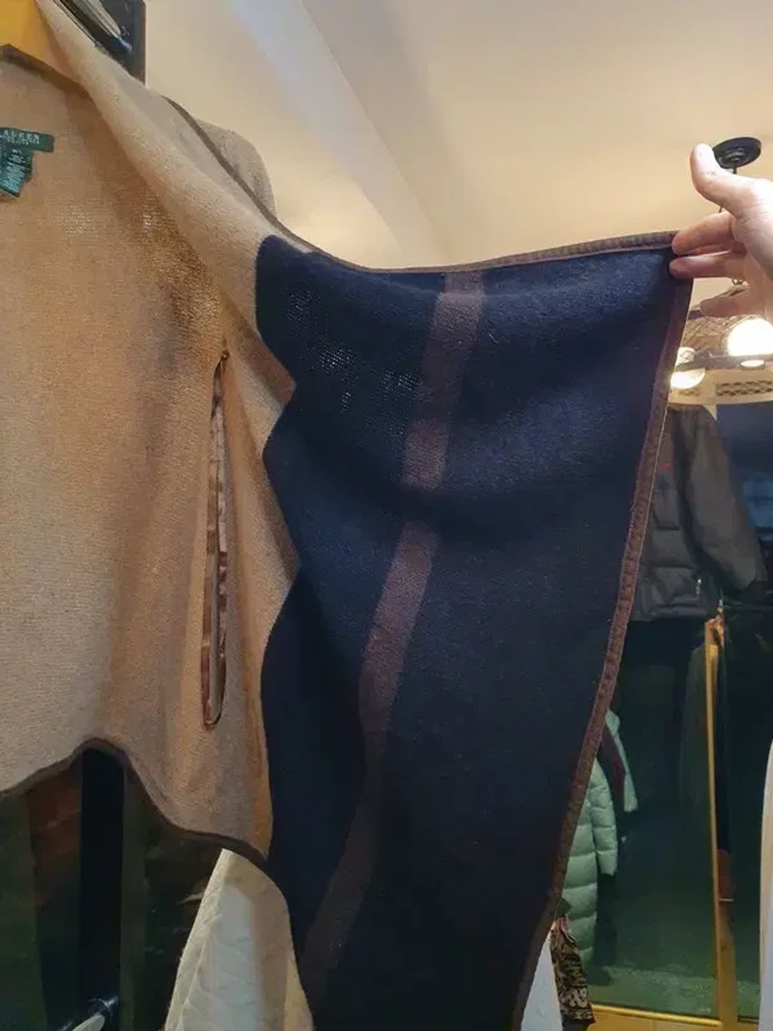 폴로 랄프로렌 울 앙고라 판초 망토 케이프 가디건 M/L사이즈 상품이미지6