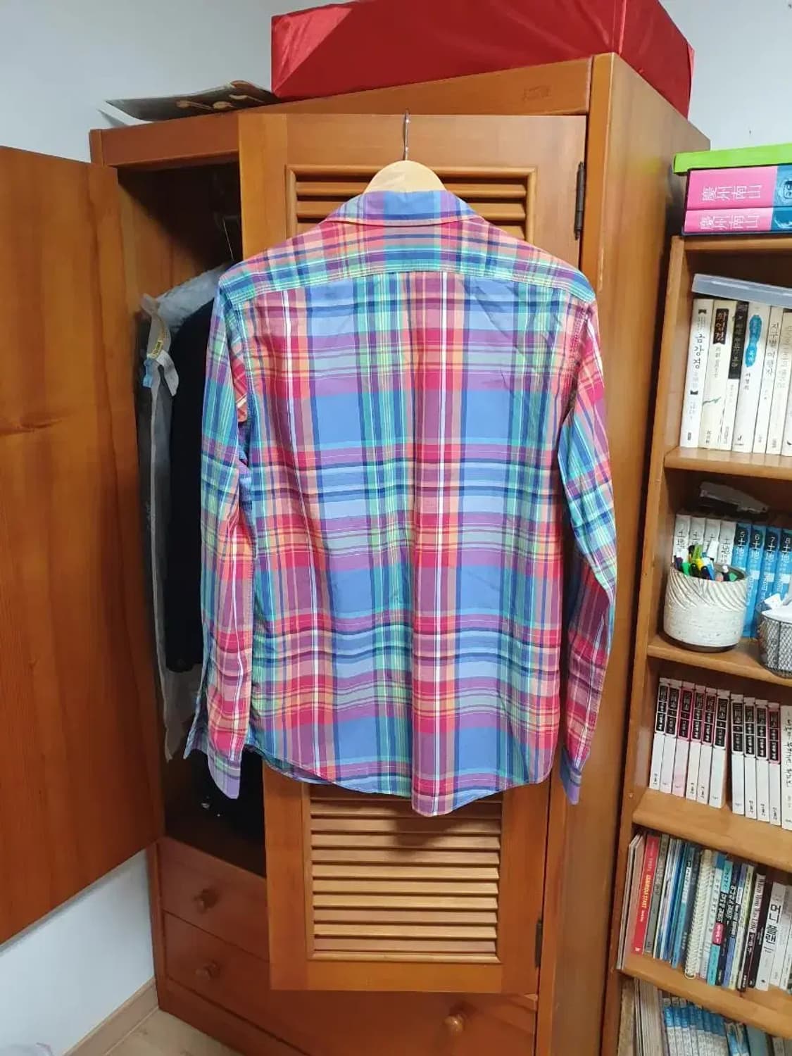폴로 랄프로렌 체크 시티보이 파스텔 톤 체크 아메카지 셔츠 S 상품이미지5