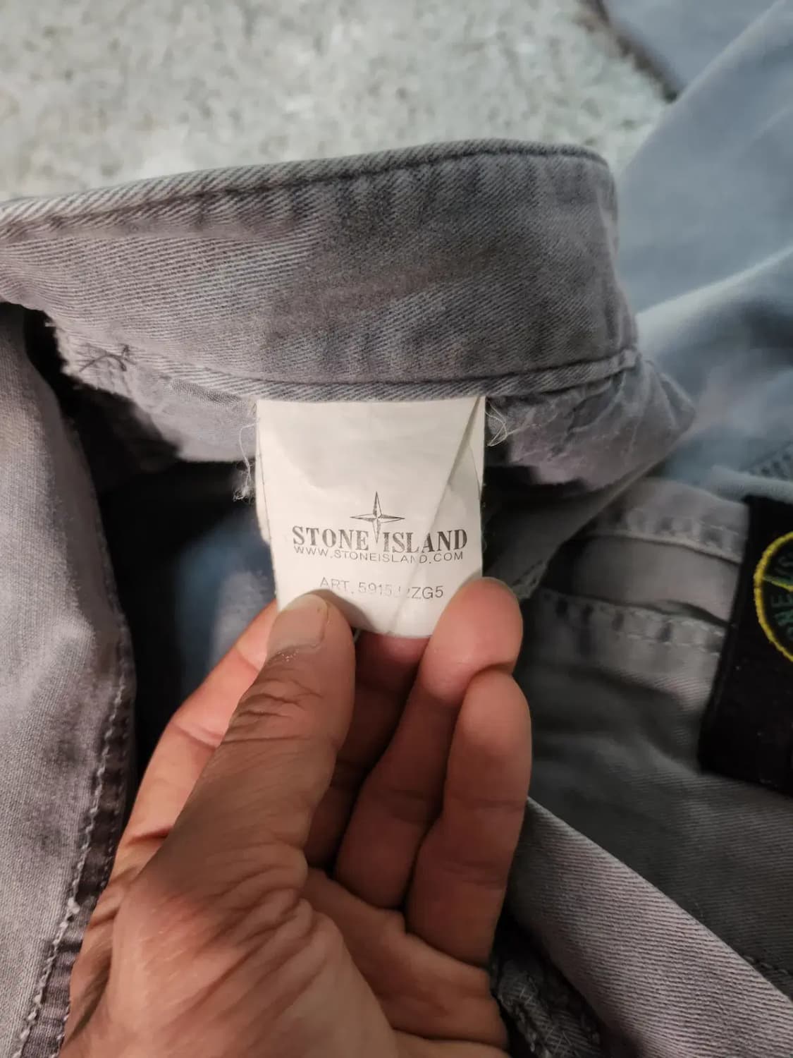 스톤아일랜드 34사이즈 기본템 카고팬츠 연그레이 상품이미지6