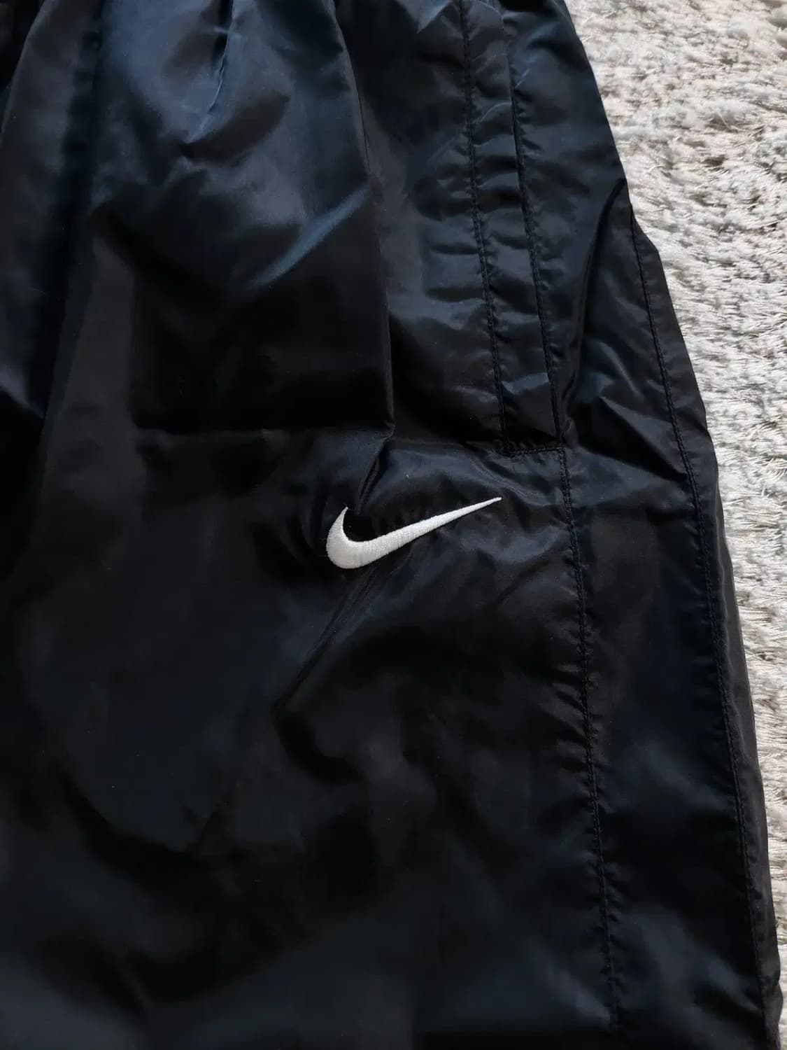 M사이즈 정품 나이키 스우시 자수 로고 바람막이 웜업 팬츠 상품이미지3