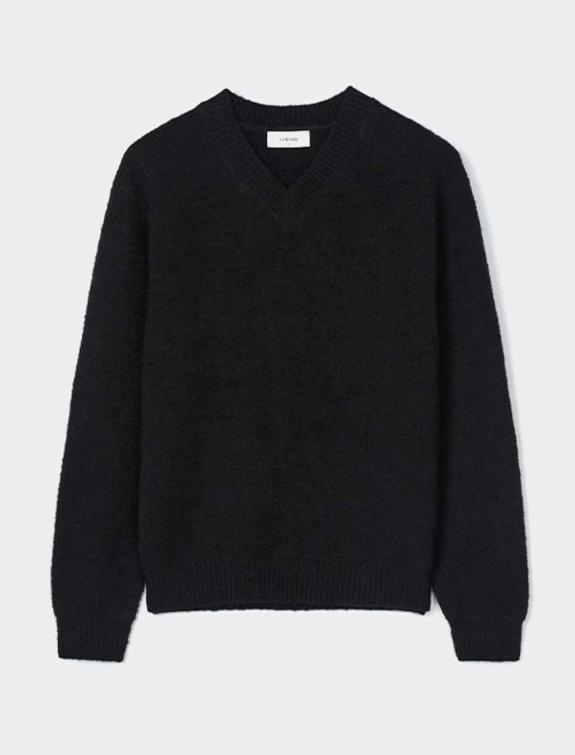 (2) 르마드 울 오버핏 V넥 니트 - 블랙 상품이미지1