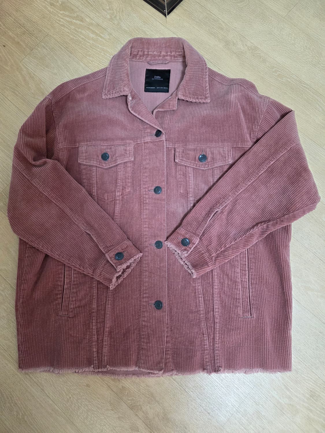 자라 오버핏 코듀로이 트러커 자켓 상품이미지1