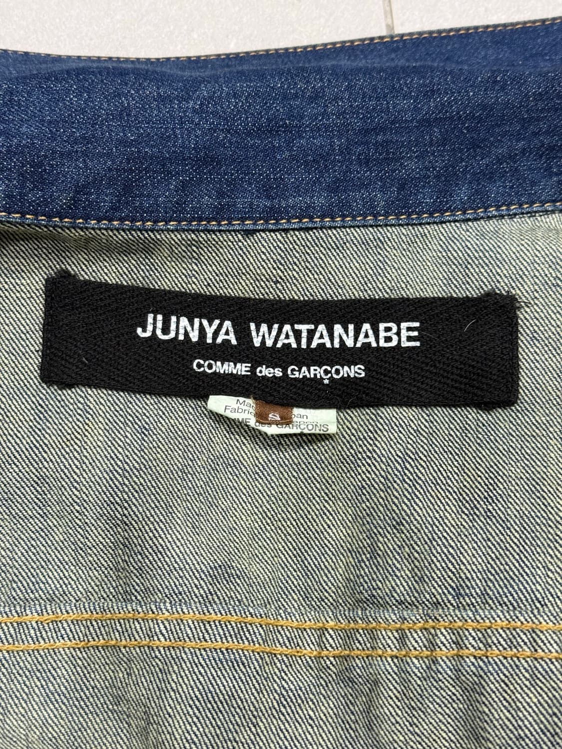 2016 준야 와타나베 가죽 라이더 데님 결합 자켓 상품이미지6