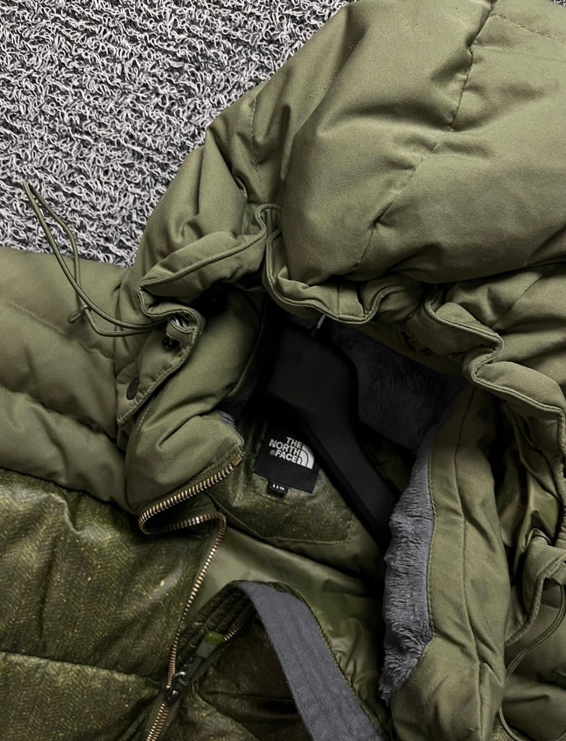 노스페이스 블레이즈 경량 다운 푸퍼 패딩 카키 L 상품이미지4