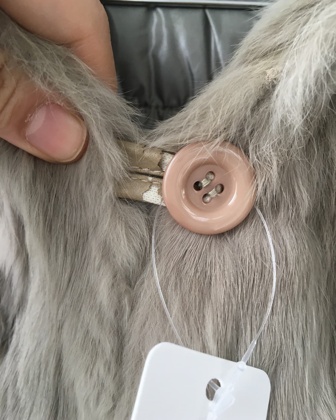 Reversible rabbit fur hood vest 상품이미지6