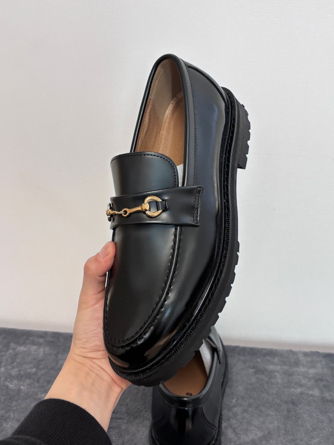 새상품) 265 위더로드 던컨 홀스빗 로퍼 블랙 상품이미지6