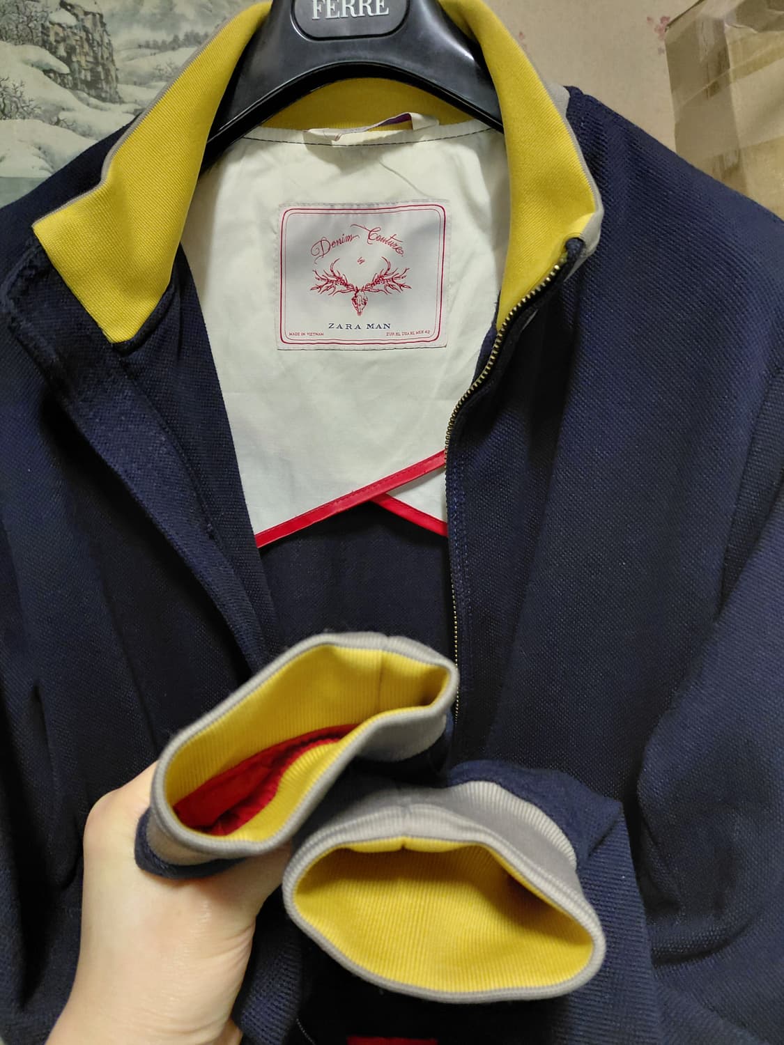 [자라맨]DENIM COUTURE 풀 집업 자켓 XL(100)사이즈 상품이미지10