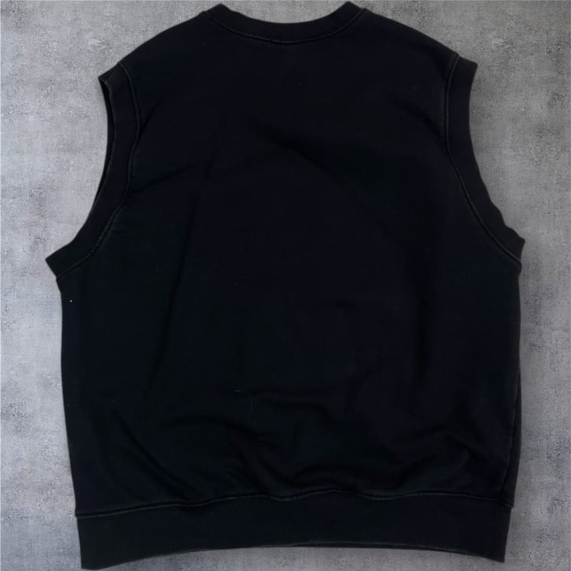 스투시 Stussy 블랙 베이직 로고 컷오프 스웻셔츠 민소매 맨투맨 XL 상품이미지6