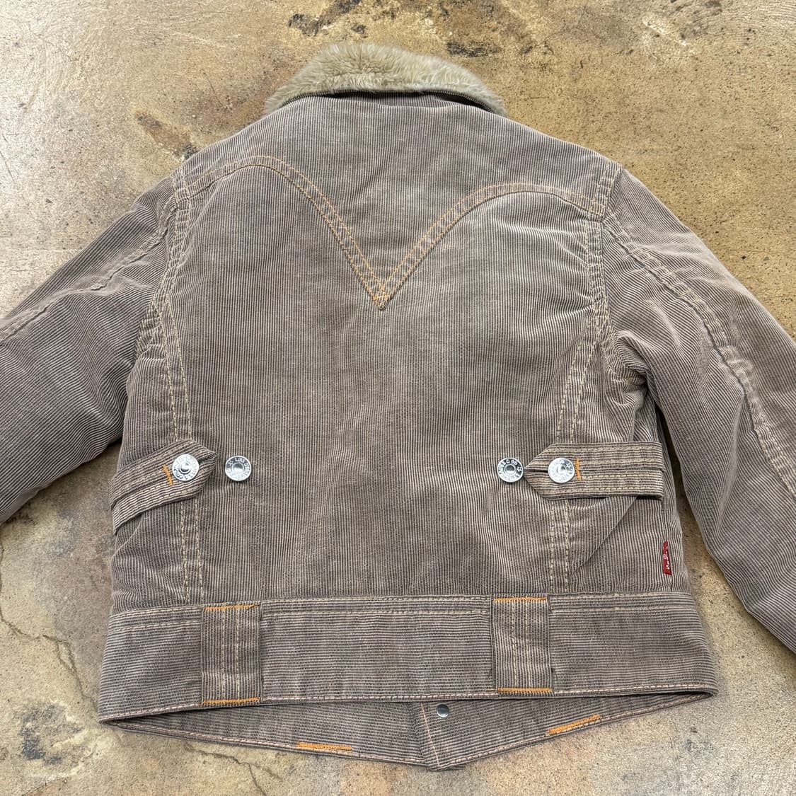 리바이스 털 카라 브라운 자켓 95 상품이미지4