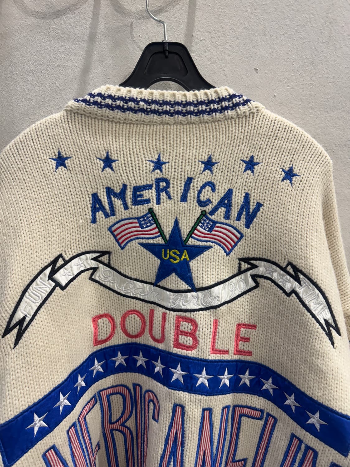 vintage 오버핏 유니크자수 도톰 가디건 상품이미지7