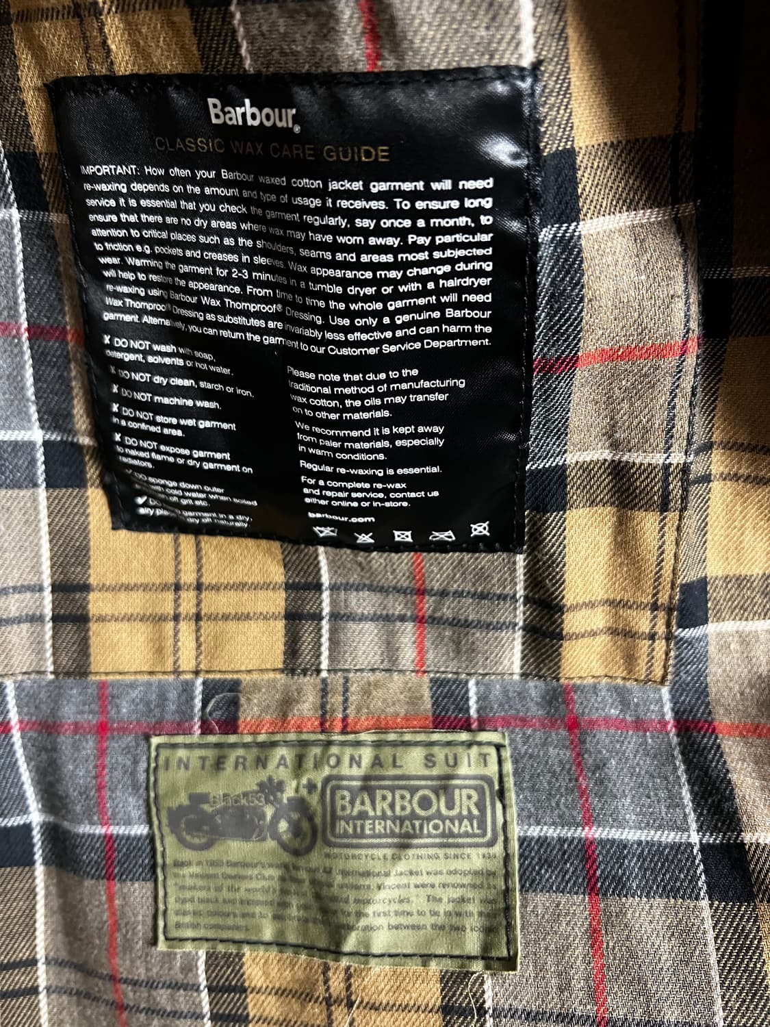 바버 인터내셔널 블랙 벨티드 자켓 L 상품이미지3