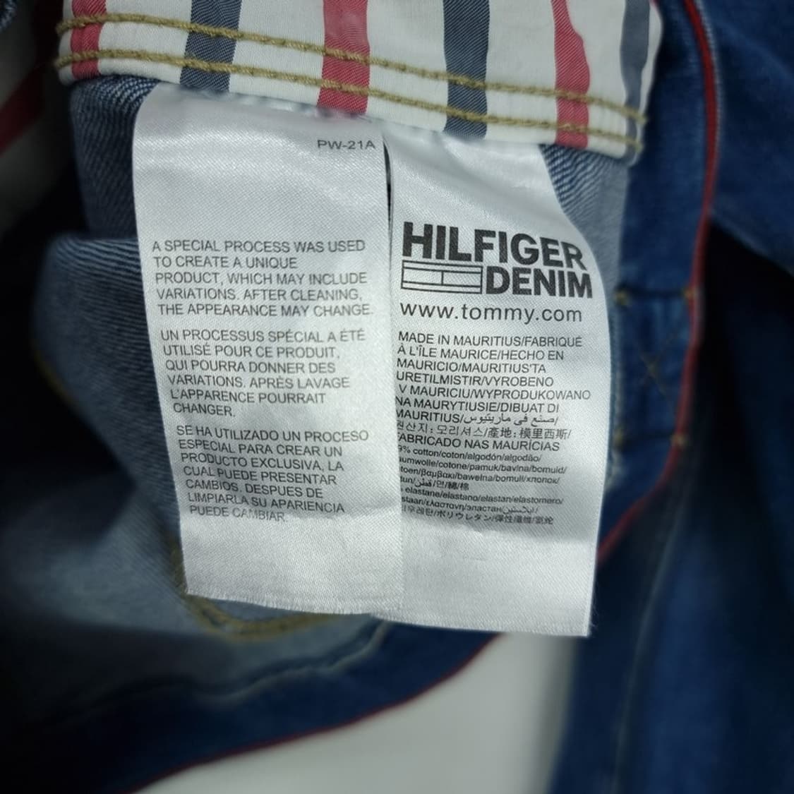 [타미힐피거] 빈티지 워시드 슬림핏 데님 자켓 M19149 상품이미지8