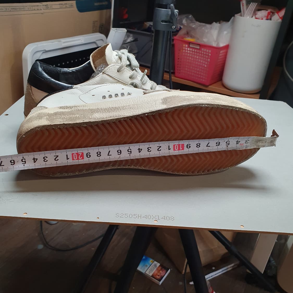 골든구스 슈퍼스타 화이트 블랙탭 240mm 상품이미지7