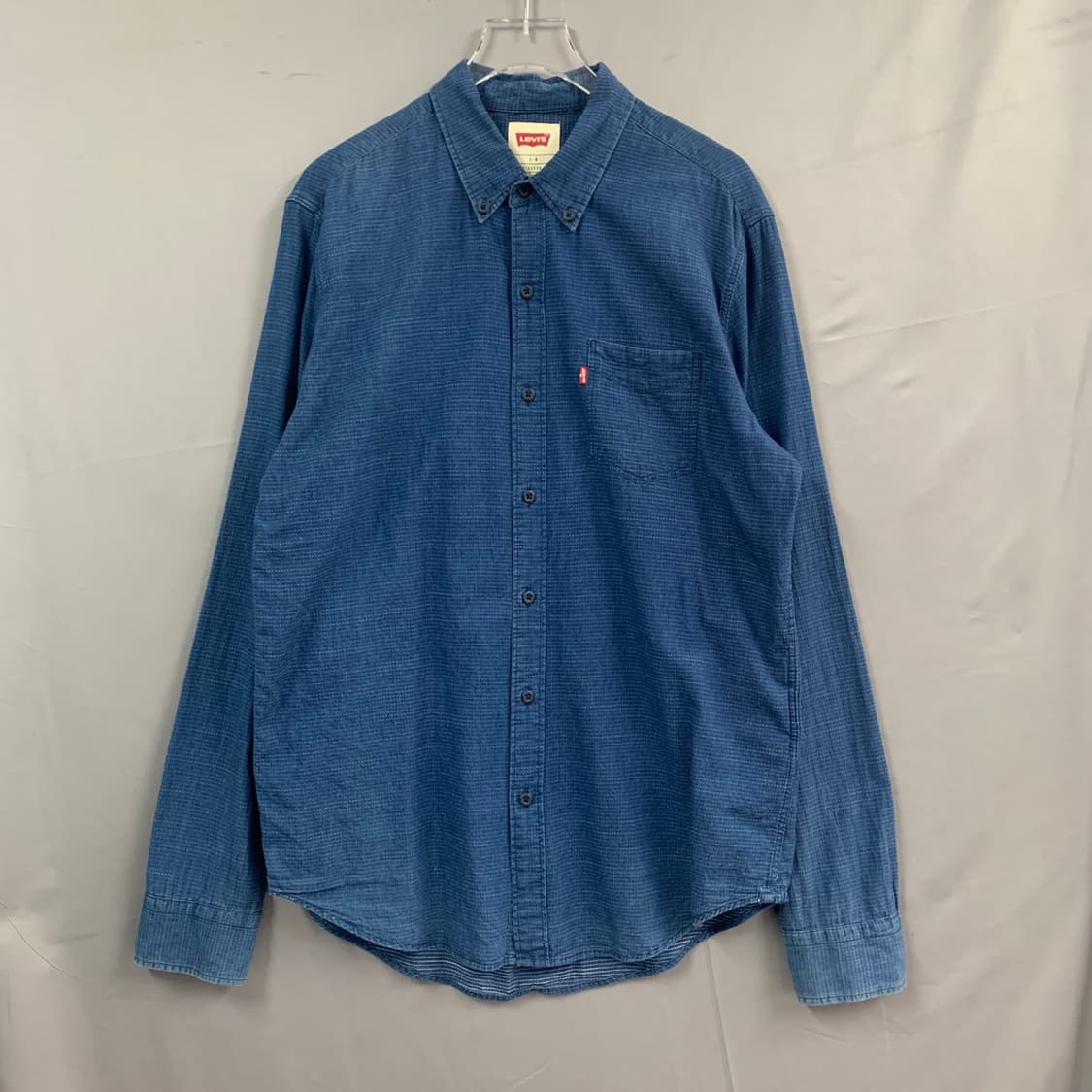 L 리바이스 패턴 인디고 셔츠 남방 상품이미지1