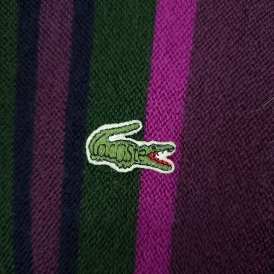 [라코스테] 로고 패치 빈티니 패턴 루즈핏 니트 M19849 상품이미지6