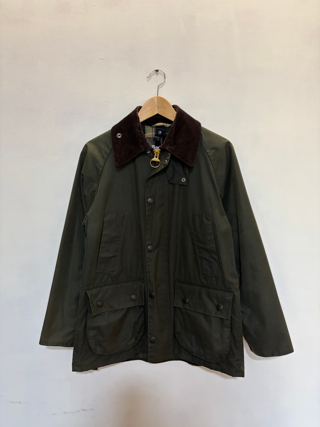 바버 BEDALE 왁스 자켓 (올리브 32) 상품이미지2