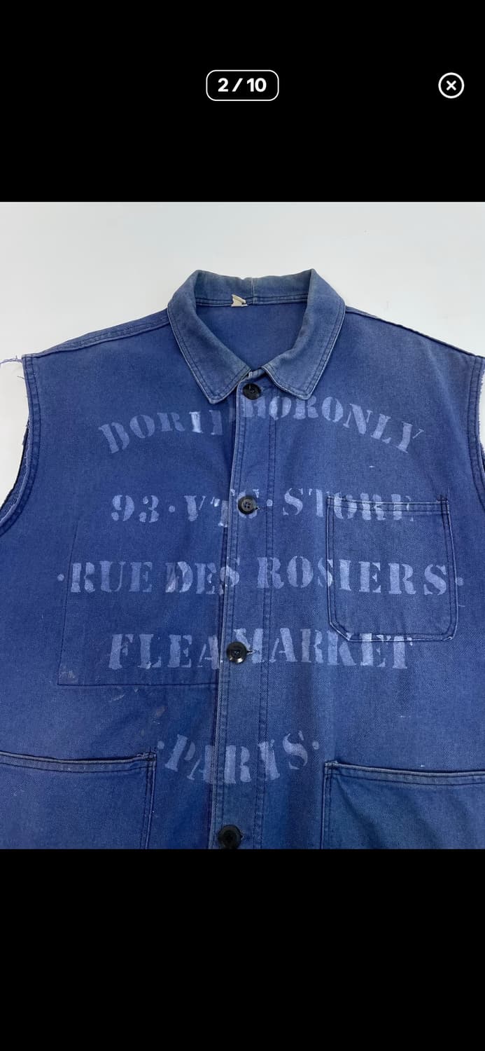 60s 프렌치 워크 베스트 조끼 상품이미지3