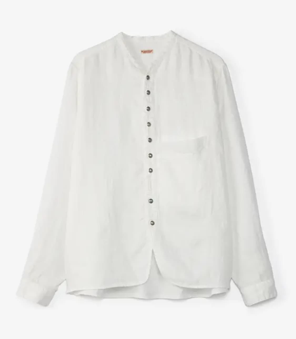 캐피탈 KAPITAL 거즈 린넨 헤링본 스탠드 페니 셔츠 상품이미지1
