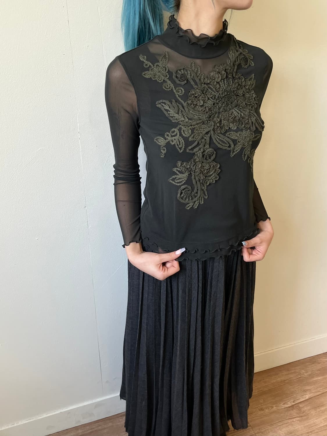 Chamois 시스루 터틀넥 상품이미지4