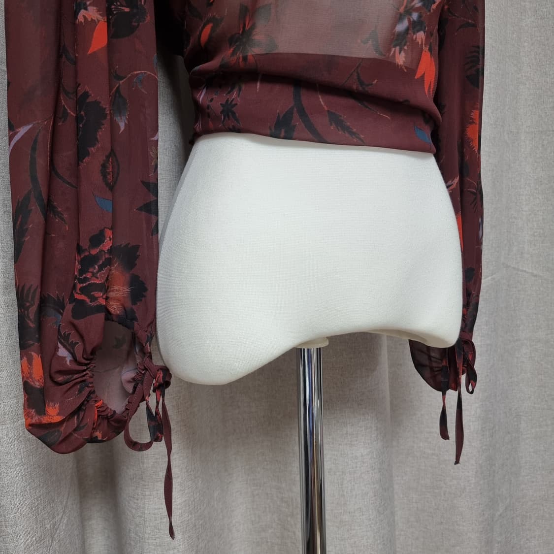 Sandro 산드로 시스루 블라우스 (사이즈1/55-66) 상태최상 상품이미지3