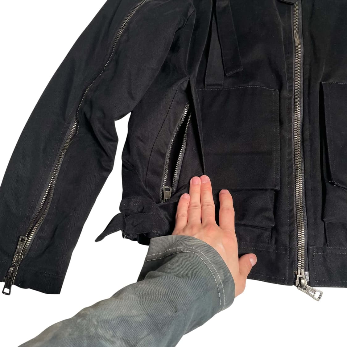 Messagerie 본디지 멀티 지퍼 몰스킨 자켓 (italy)  상품이미지6