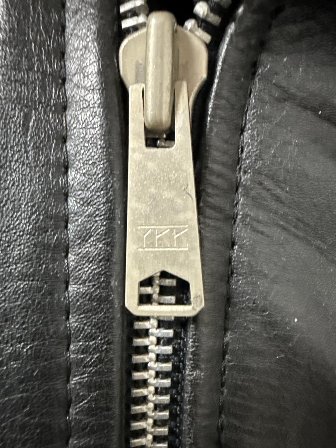 빈티지 스터드 장식 카우레더자켓 상품이미지5