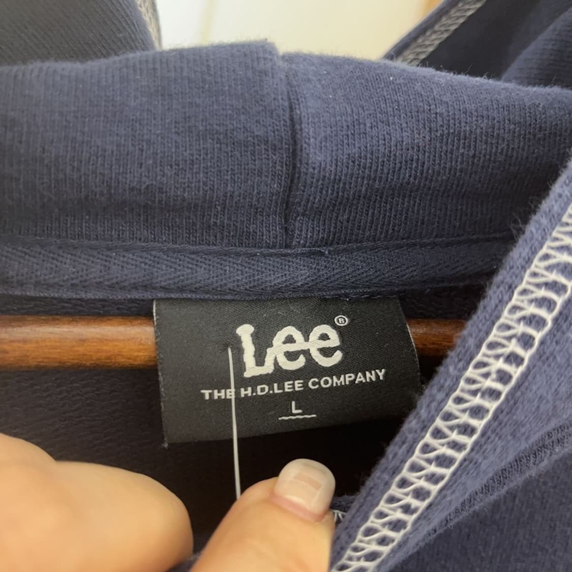 리 LEE 탑스티치 오버핏 후드티 105 C06318 상품이미지4