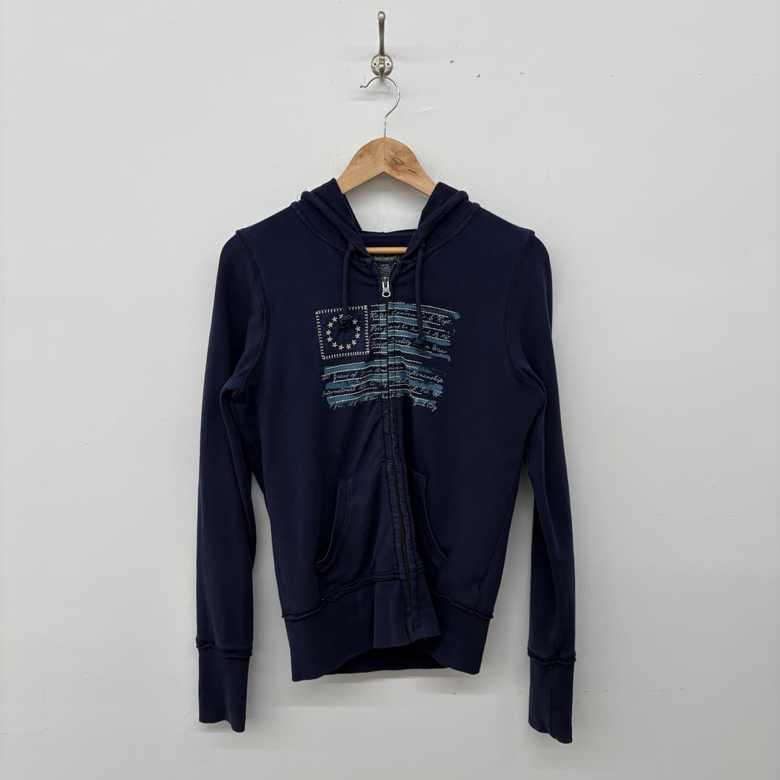 폴로 네이비 성조기 후드집업 여m 상품이미지1