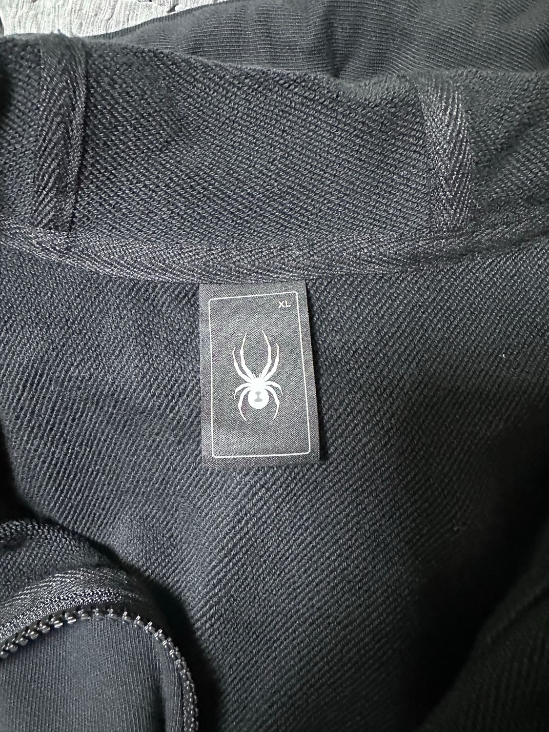 스파이더 후드 집업 블랙 색상 XL 상품이미지4