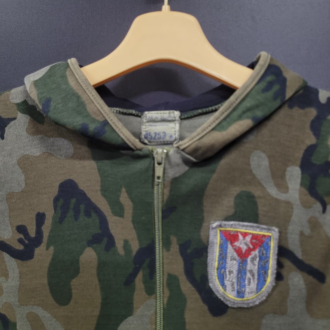 UK 밀리터리 빈티지 카모 슬리브리스 후드집업 상품이미지2