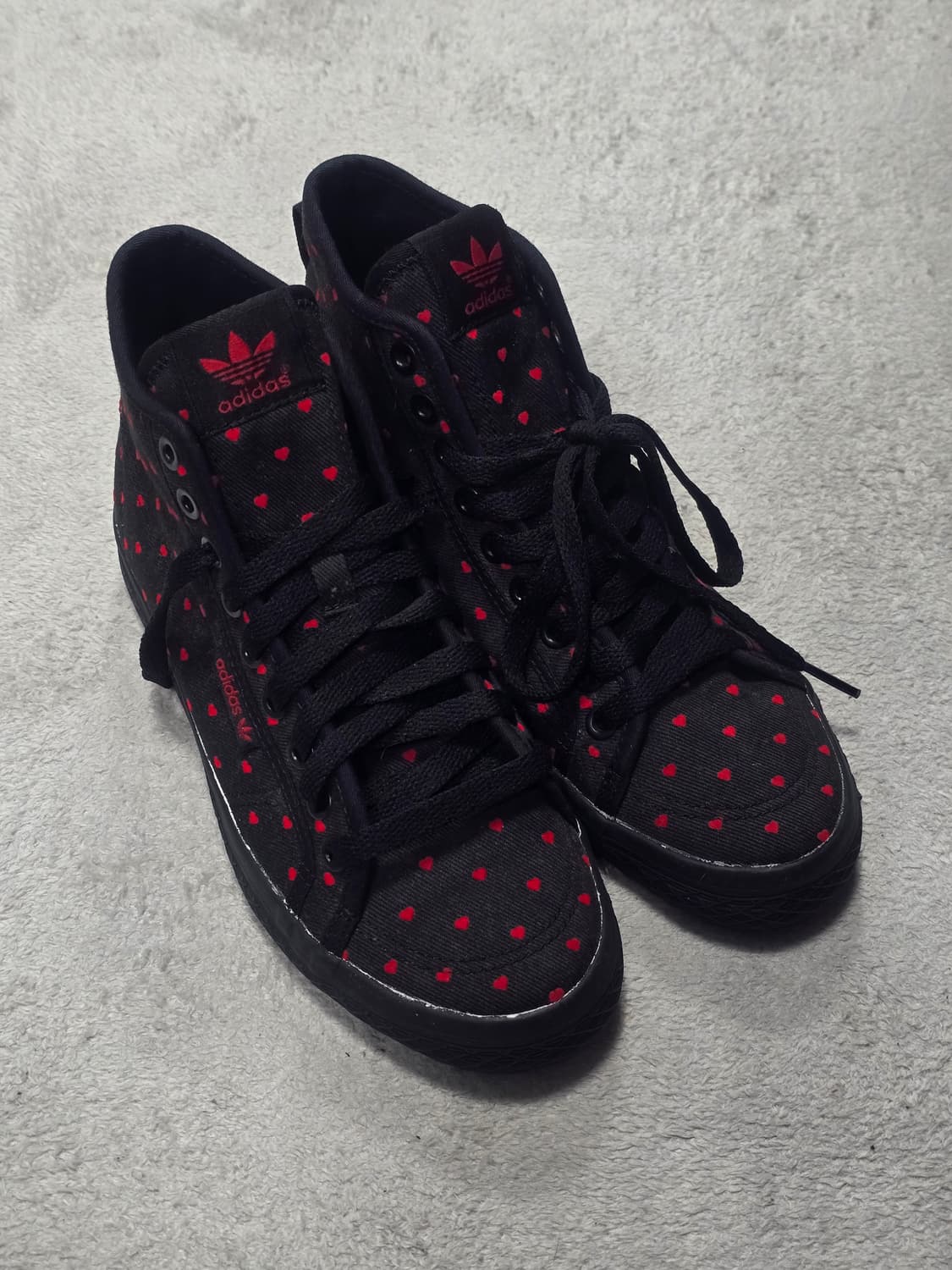 Adidas 아디다스 하트 도트 땡땡이 스니커즈 하이 235 상품이미지1